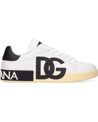 Δερμάτινα sneakers Dolce & Gabbana λευκό