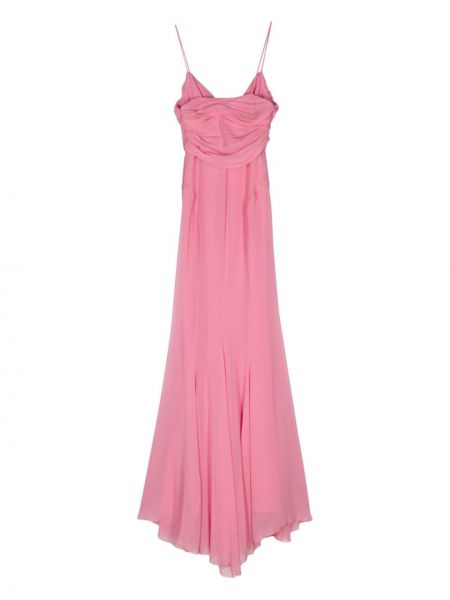 Šilkinis vakarinė suknelė Blumarine rožinė