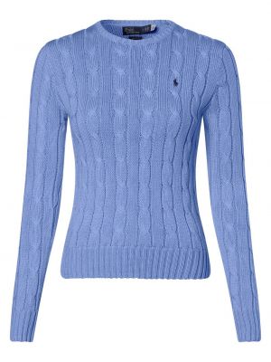 Niebieski dzianinowy sweter Polo Ralph Lauren