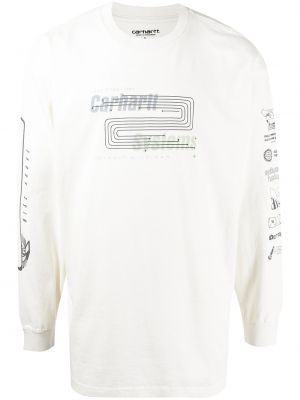 Trykt t-skjorte Carhartt Wip hvit