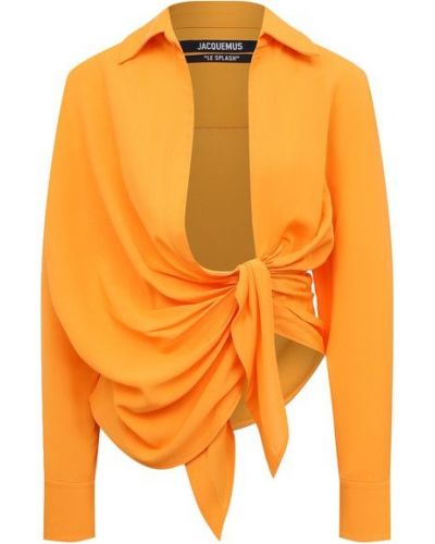 Блузка из вискозы Jacquemus, оранжевая