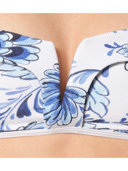 Bikini w kwiatki Alexandra Miro niebieski