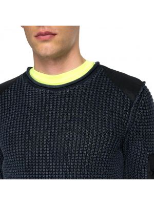 Suéter de cuello redondo con bolsillos Replay negro