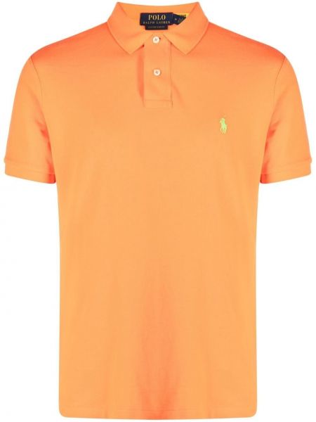 T-shirt mit stickerei Polo Ralph Lauren orange
