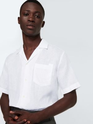 Camicia di lino Frescobol Carioca bianco