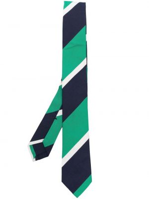Gestreifte krawatte mit print Thom Browne