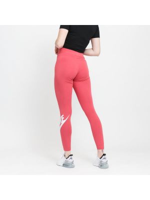 Legíny s vysokým pasem Nike růžové