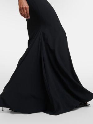 Sukienka długa Alexander Mcqueen czarna
