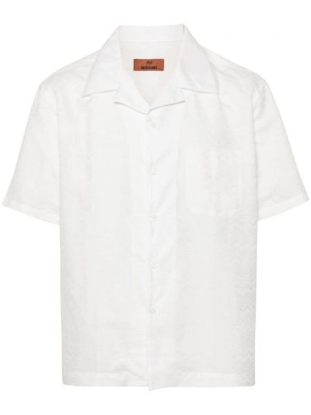 Žakárová košeľa Missoni biela