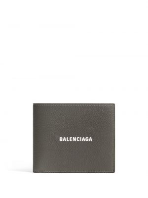 Usnjena denarnica s potiskom Balenciaga