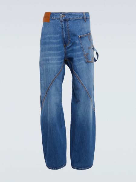 Voľné džínsy s rovným strihom Jw Anderson modrá