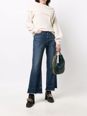 Sweter na guziki asymetryczny Stella Mccartney biały