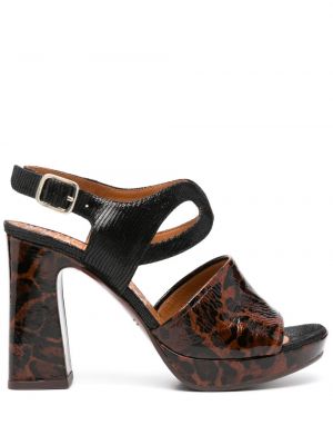 Sandále s potlačou s leopardím vzorom Chie Mihara