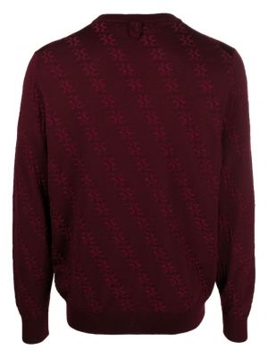 Sweter z wełny merino Billionaire czerwony
