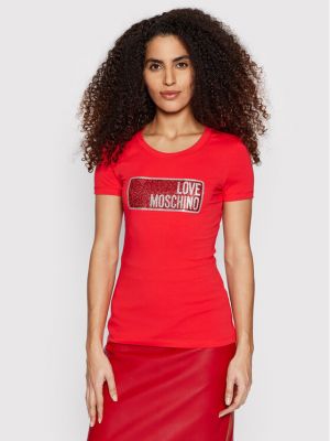 Tričko Love Moschino, červená