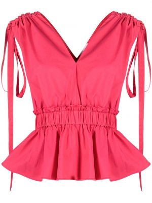 V-hals bluse Red Valentino