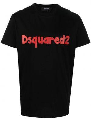 Памучна тениска с принт Dsquared2