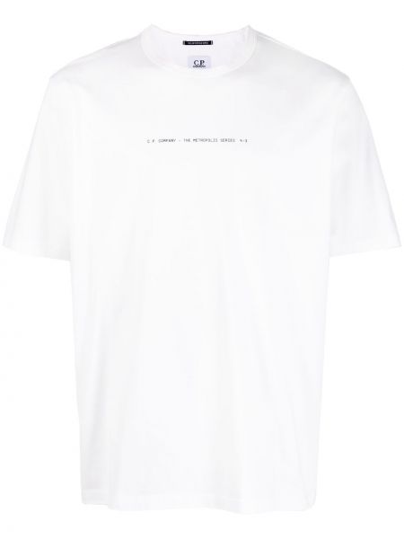 T-shirt di cotone C.p. Company bianco