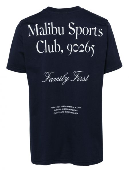 Kokvilnas t-krekls Family First zils