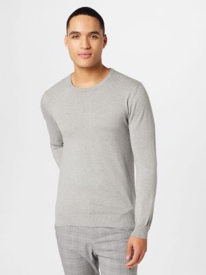 Меланжов пуловер Matinique сиво