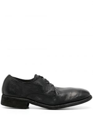 Pantofi derby din piele Guidi negru
