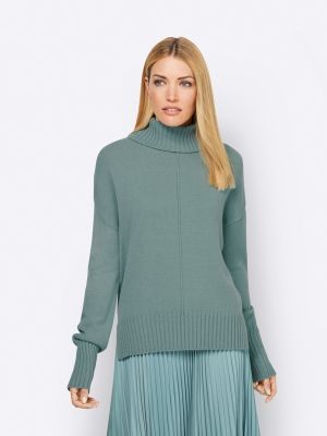 Пуловер Heine зелено