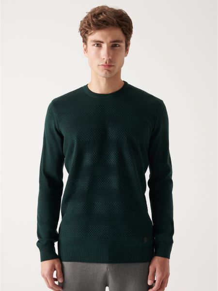 Пуловер Avva зелено