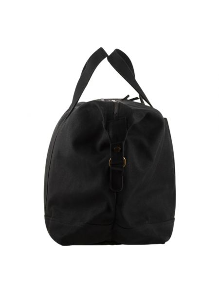 Bolsa con bordado de algodón Ralph Lauren negro