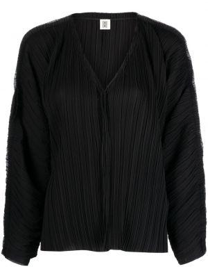Sweatshirt mit v-ausschnitt By Malene Birger schwarz