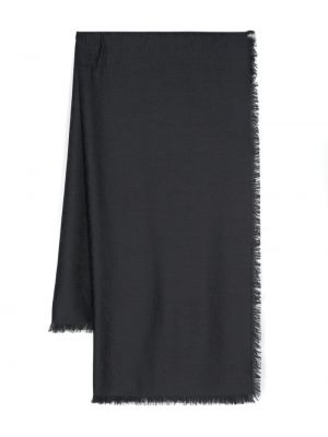 Жакардов шал от модал Saint Laurent черно