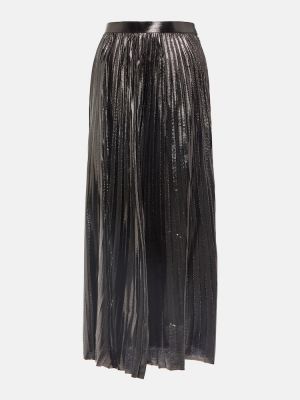Falda larga plisada Junya Watanabe negro