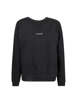 Sweatshirt mit rundhalsausschnitt mit print Acne Studios schwarz
