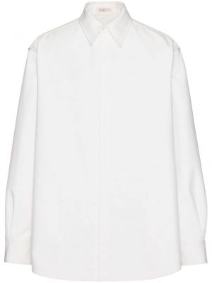 Bavlnená košeľa Valentino Garavani biela