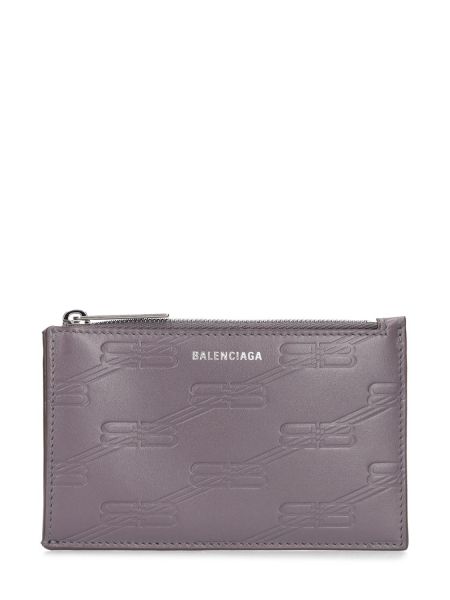 Cartera de cuero Balenciaga gris