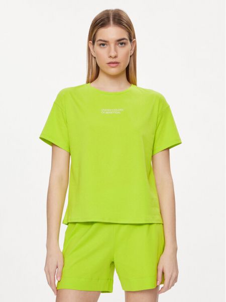 Тениска United Colors Of Benetton зелено