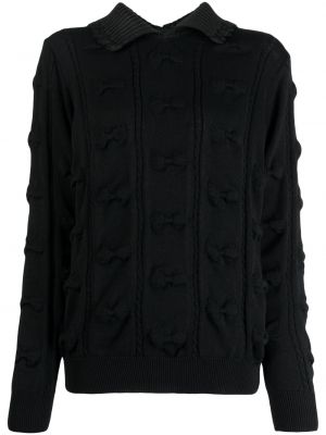 Пуловер с панделка Comme Des Garçons Tao черно