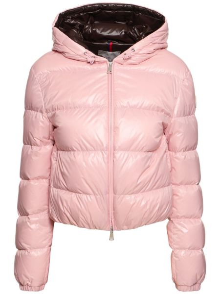 Dunjacka i nylon Moncler rosa