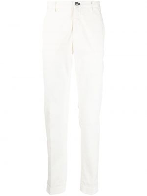 Rovné kalhoty Incotex bílé
