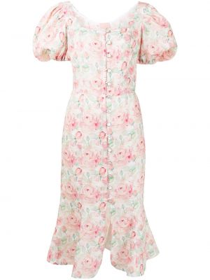 Trykt floral dress Liya rosa