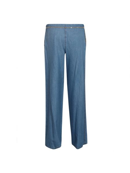 Pantalones de algodón Ermanno Scervino azul