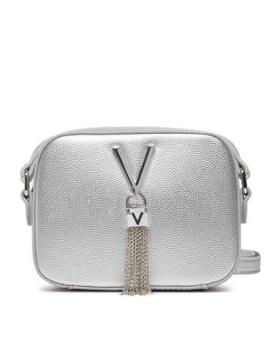 Чанта през рамо Valentino сребристо