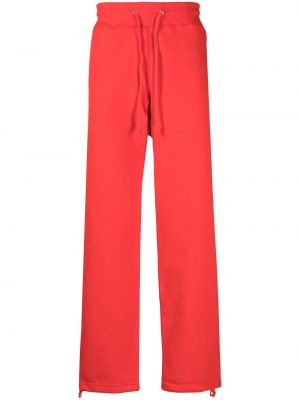 Pantaloni sport din bumbac Suicoke roșu