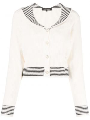 Tout a coup Cardigan con scollo a V bianco