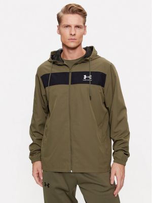 Větrovka relaxed fit Under Armour khaki