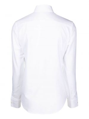 Bavlněná slim fit košile Mazzarelli bílá