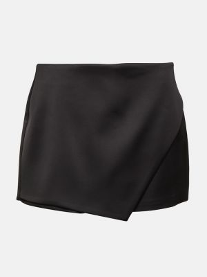 Атласная юбка мини Giuseppe Di Morabito черная