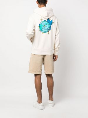Kokvilnas kapučdžemperis ar apdruku Adidas