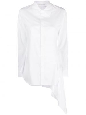 Asymetrická bavlnená košeľa Yohji Yamamoto biela
