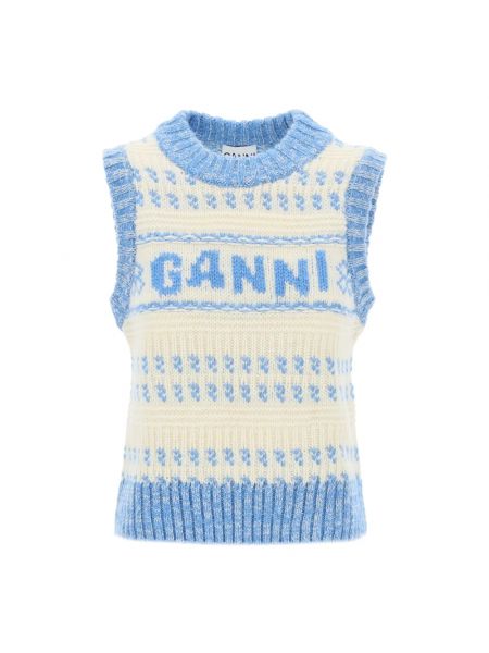 Sweter bez rękawów Ganni