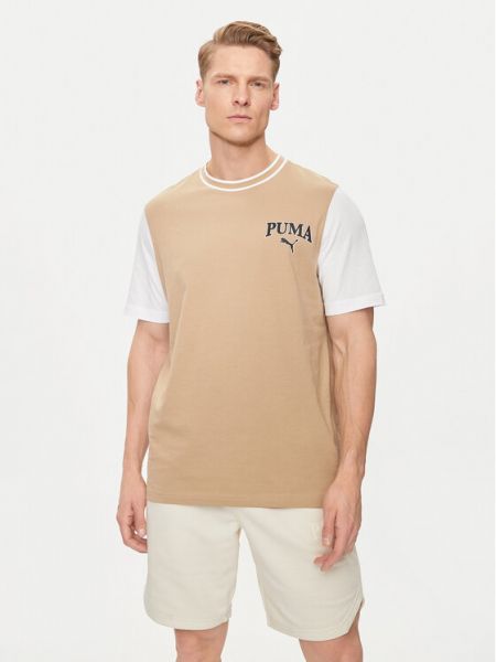 Marškinėliai Puma smėlinė